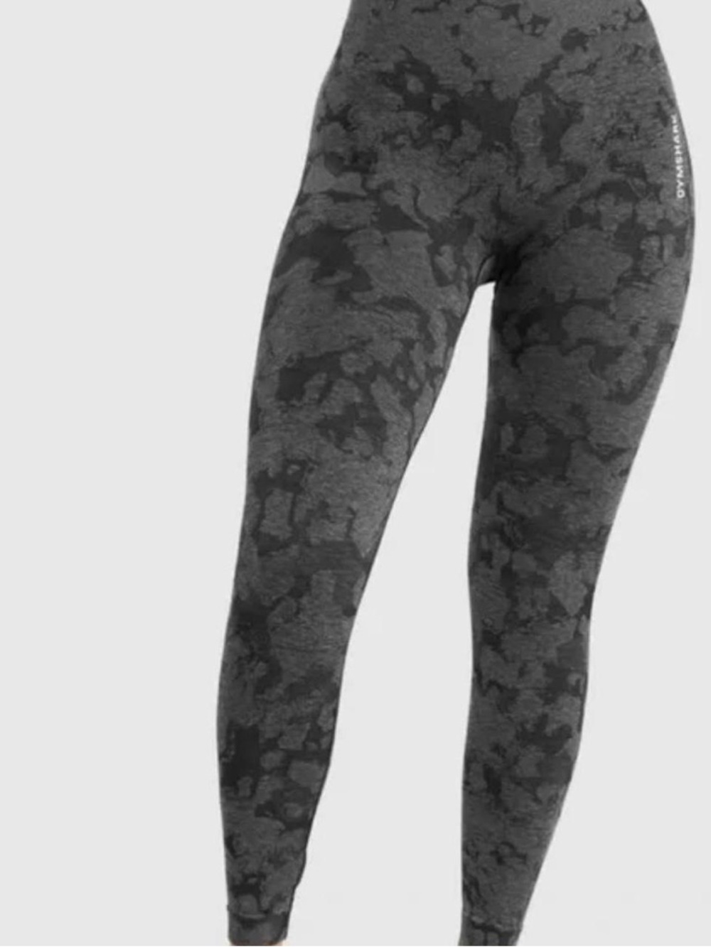 4/$13 Gymshark Black & Gray Camo Seamless Leggings